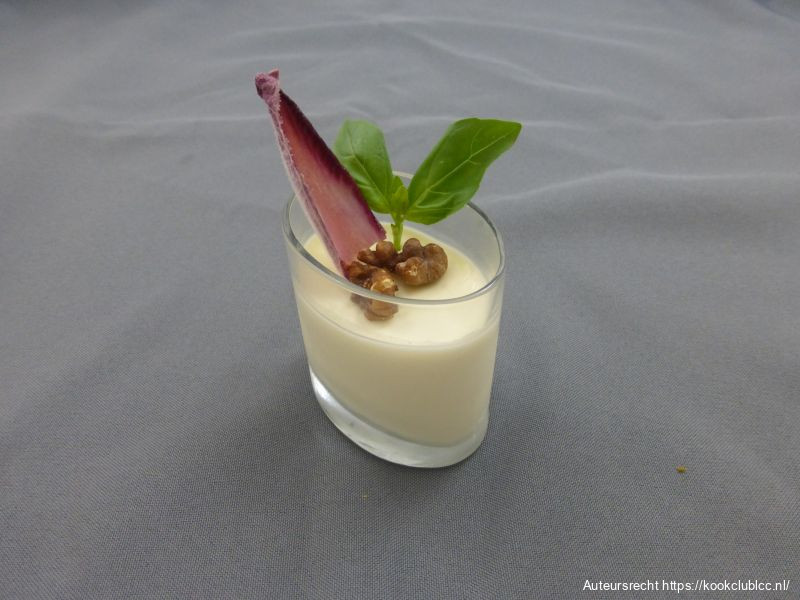 Panna cotta met gorgonzola