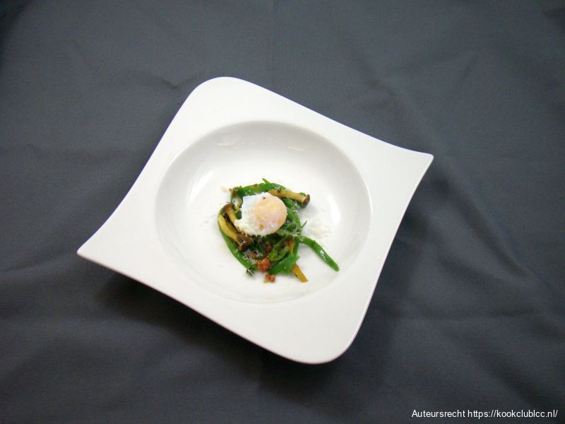 Snijboon alla carbonara 