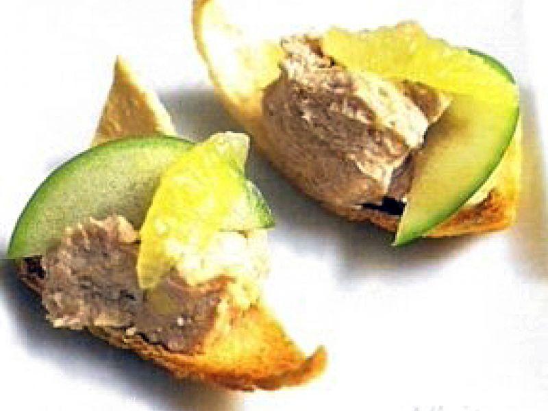 Paté van paling met appel en limoen 