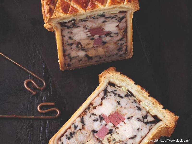 Paté en croûte met cranberrycompote